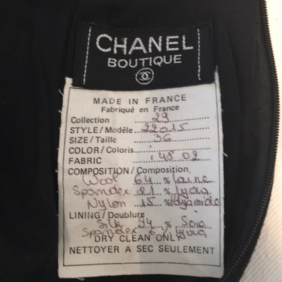 CHANEL 65%wool,spandex,nylon gorgeous pencil skirt - Picture 10 of 11